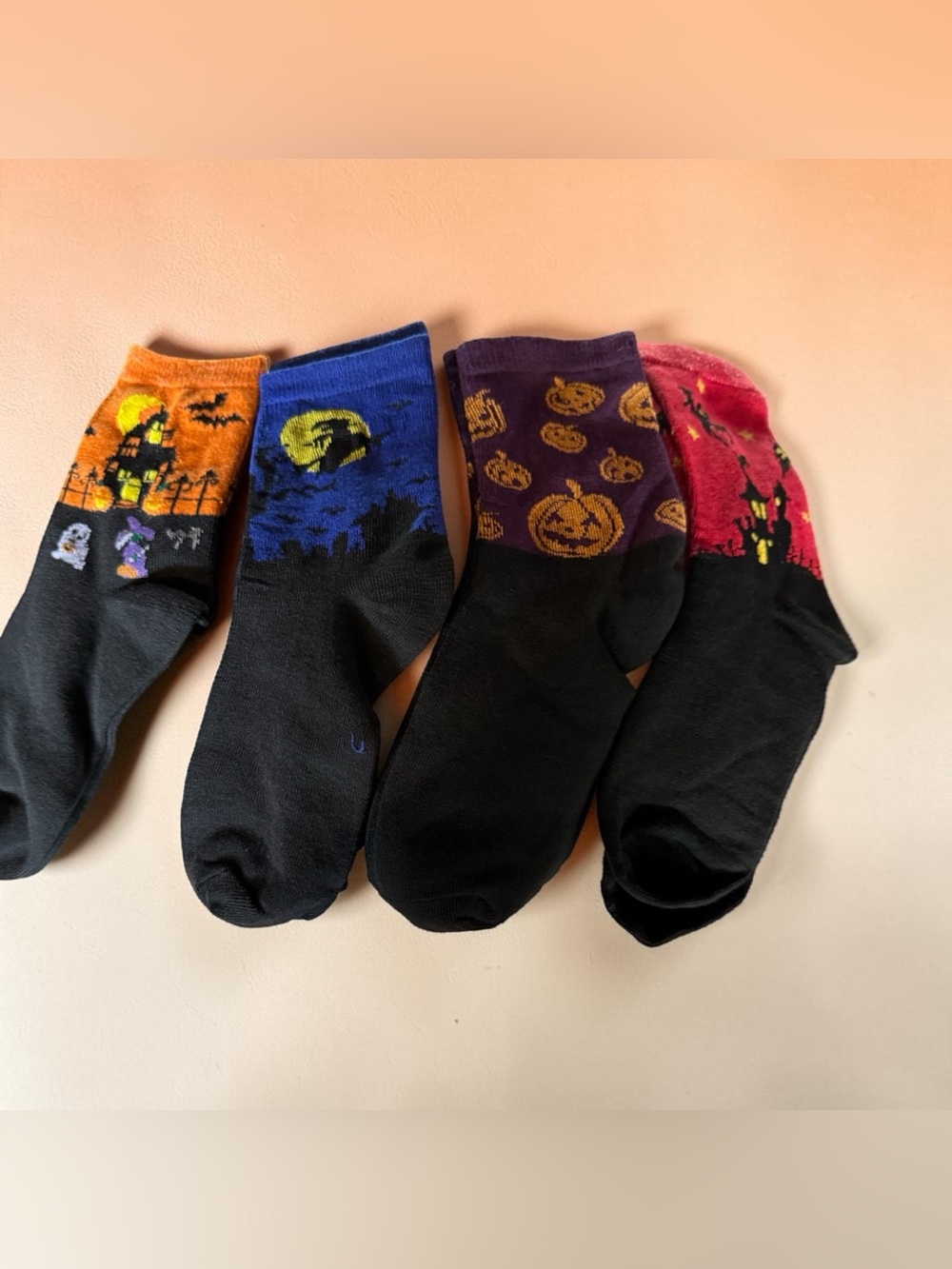 Soft Halloween Socks in bright colors